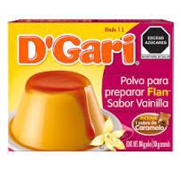  FLAN SABOR VAINILLA CON CARAMELO 24/134 G, M/D GARI   M/D GARI