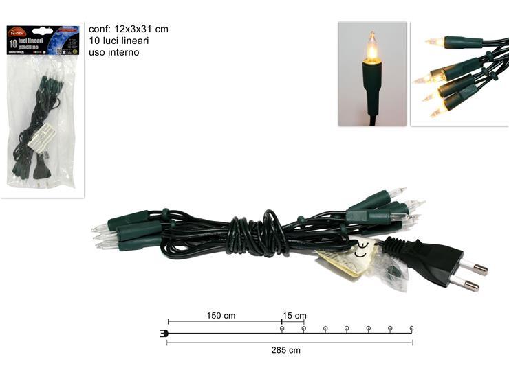 Cadena decoracion 10 led blanco