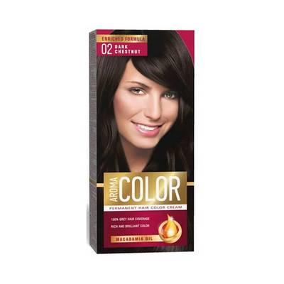 Tinte para cabello  02 castaño oscuro 45 ml 