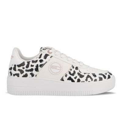 Tenis de mujer fly fantasy blanco y negro 