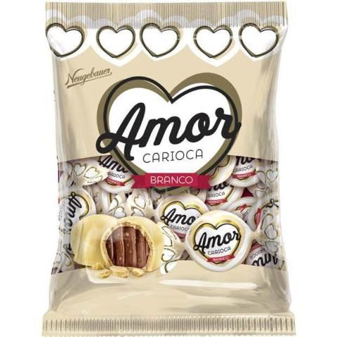 Paquete de 45 bombones Amor Carioca de Chocolate blanco.  