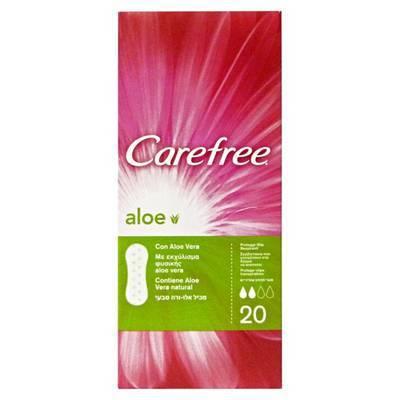 Almohadillas intimas aloe  20 pz carefree