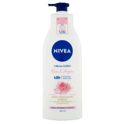 Crema hidratante  rosa y argan 500 ml  nivea