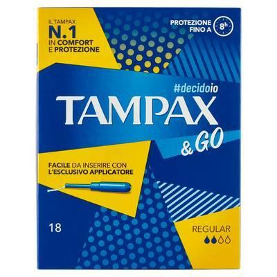 Tapon sanitario  regular  18 pz tampax