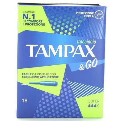 Tapon sanitario  super  18 pz tampax