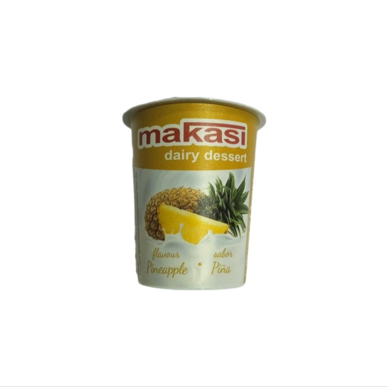 4 x 125 g Yogurt de Piña Postre  Lacteo 