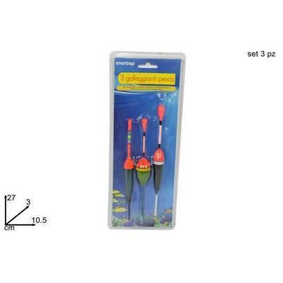 Flotadore para pesca set 3 pz