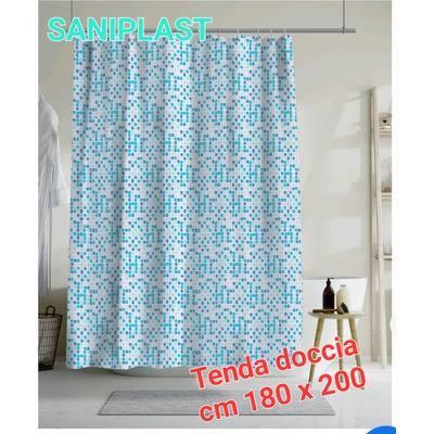 Cortina plastica para ducha 180x200