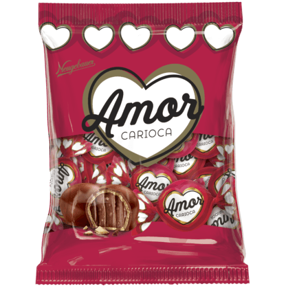 Paquete de 45 bombones Amor Carioca de Chocolate .
.    