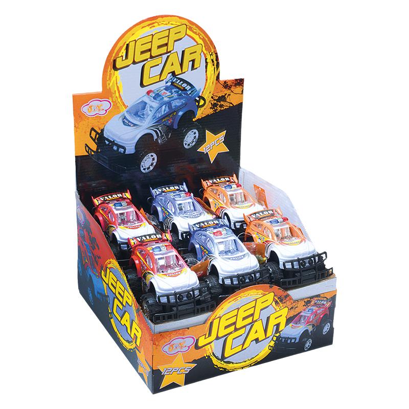 Caramelos con juego de carrito jeep