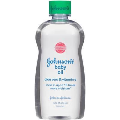 Aceite  para bebe de aloe vera y vitamina e 300 ml johnson´s