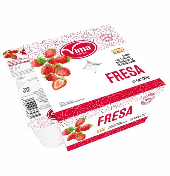 4x 100g, Yogurt fresa, 100 G