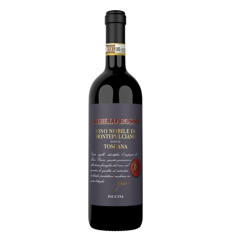 Vino tinto piccini sigillo rosso nobile di montepulciano