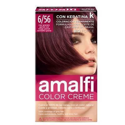 Tinte para cabello  rojo granada 