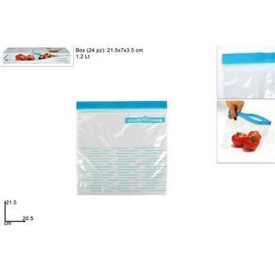 Bolsas plastica 12lt 24pz  hermeticos