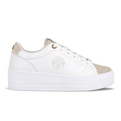 Tenis de mujer elisabeth lht blanco y dorado