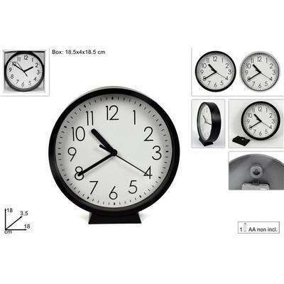 Reloj de mesa  plastica 18cm 