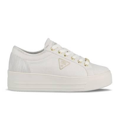 Tenis de mujer terry de lona blanco 