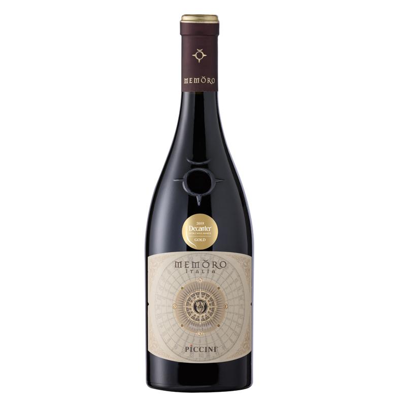 Vino tinto Piccini Memoro d'Italia Decanter gold 14%vol.