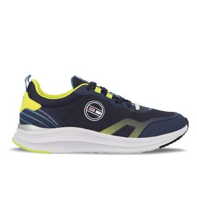 Tenis de hombre gartner shark azul con cordones y con suela en goma  