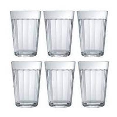 Vasos  de vidrio 6 pz 300ml