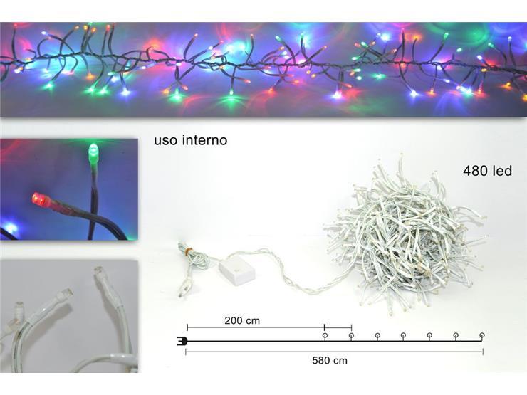 Guirnalda   480 luces led  multicolores