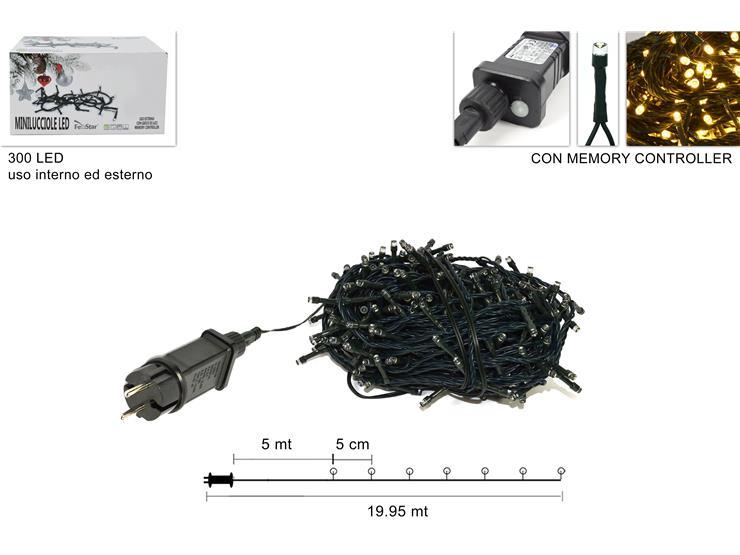 Guirnalda  300 luces led blanco calido para uso exterior