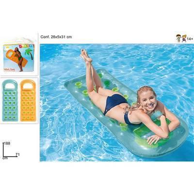 Salvavida colchon para playa inflable cm  50x47