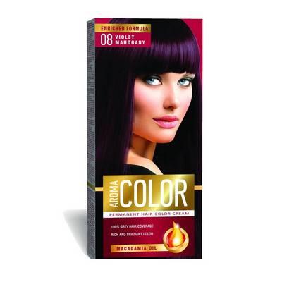 Tinte para cabello  08 caoba violeta 45 ml