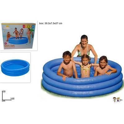 Piscina  azul cm 168x38