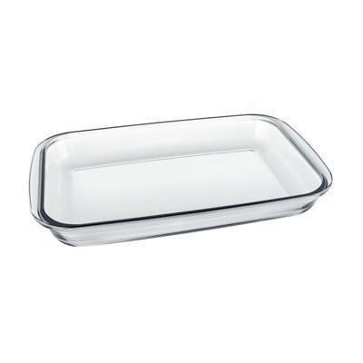 Bandeja pequeña rectangular de vidrio 1.6L