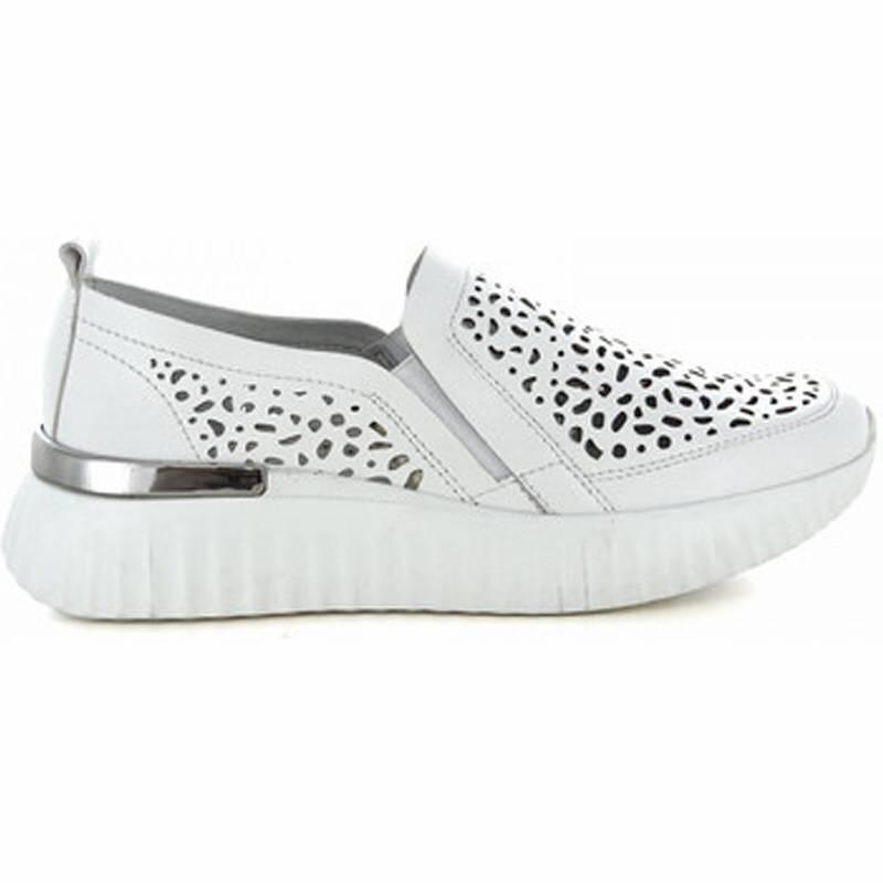 Zapato de mujer slip on con suela de goma 