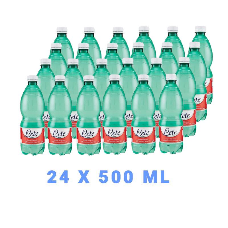  AGUA MINERAL ITALIANA CON GAS 50CL MARCA LETE  (blister por 24) cada unidad : 0,35 USD