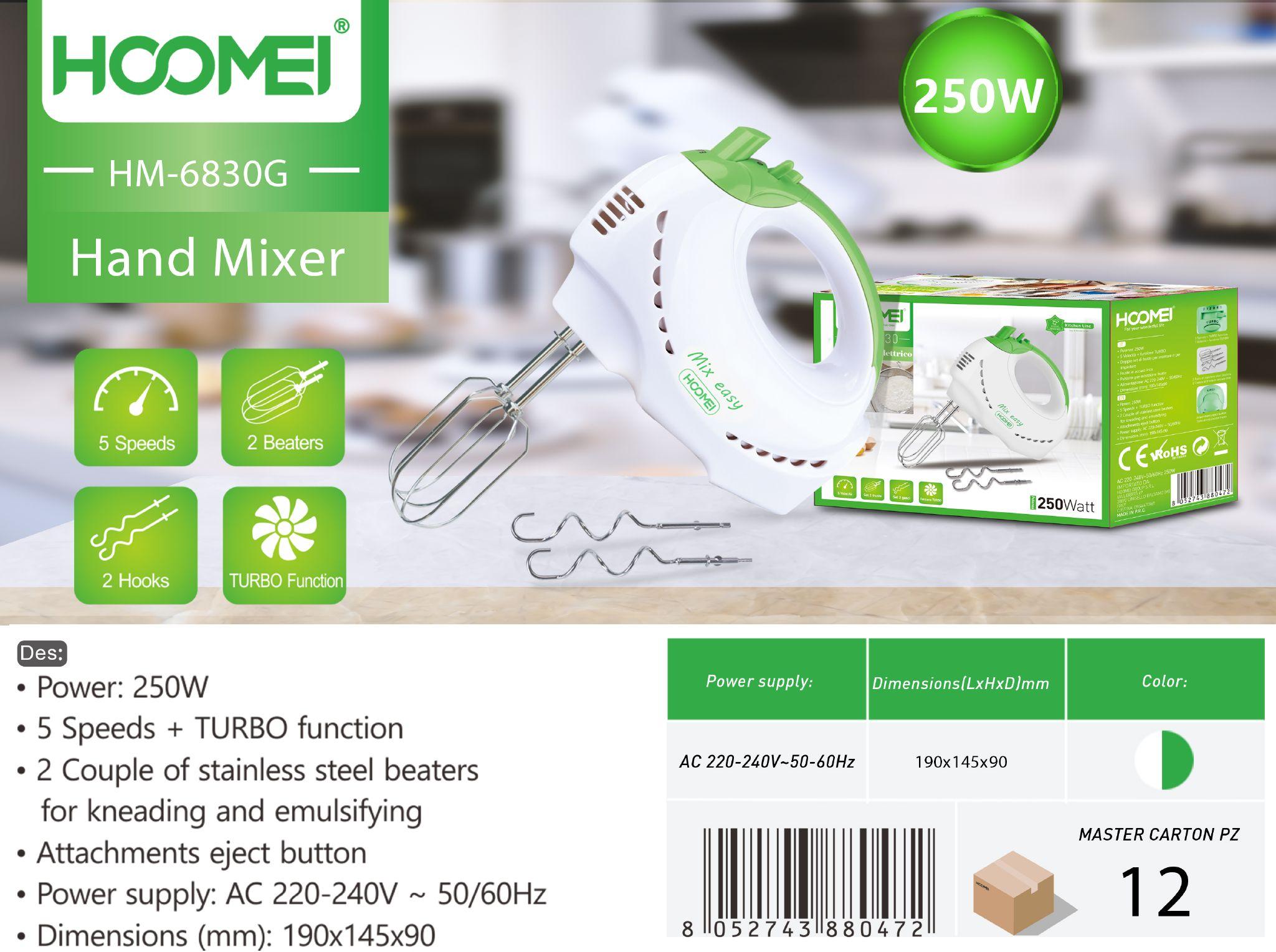 BATIDORA CON BATIDOR 250W HM6830G